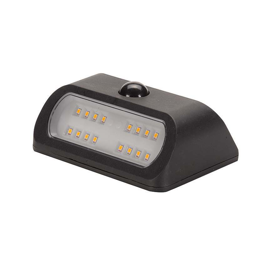 Solar Security Light with PIR Sensor Black