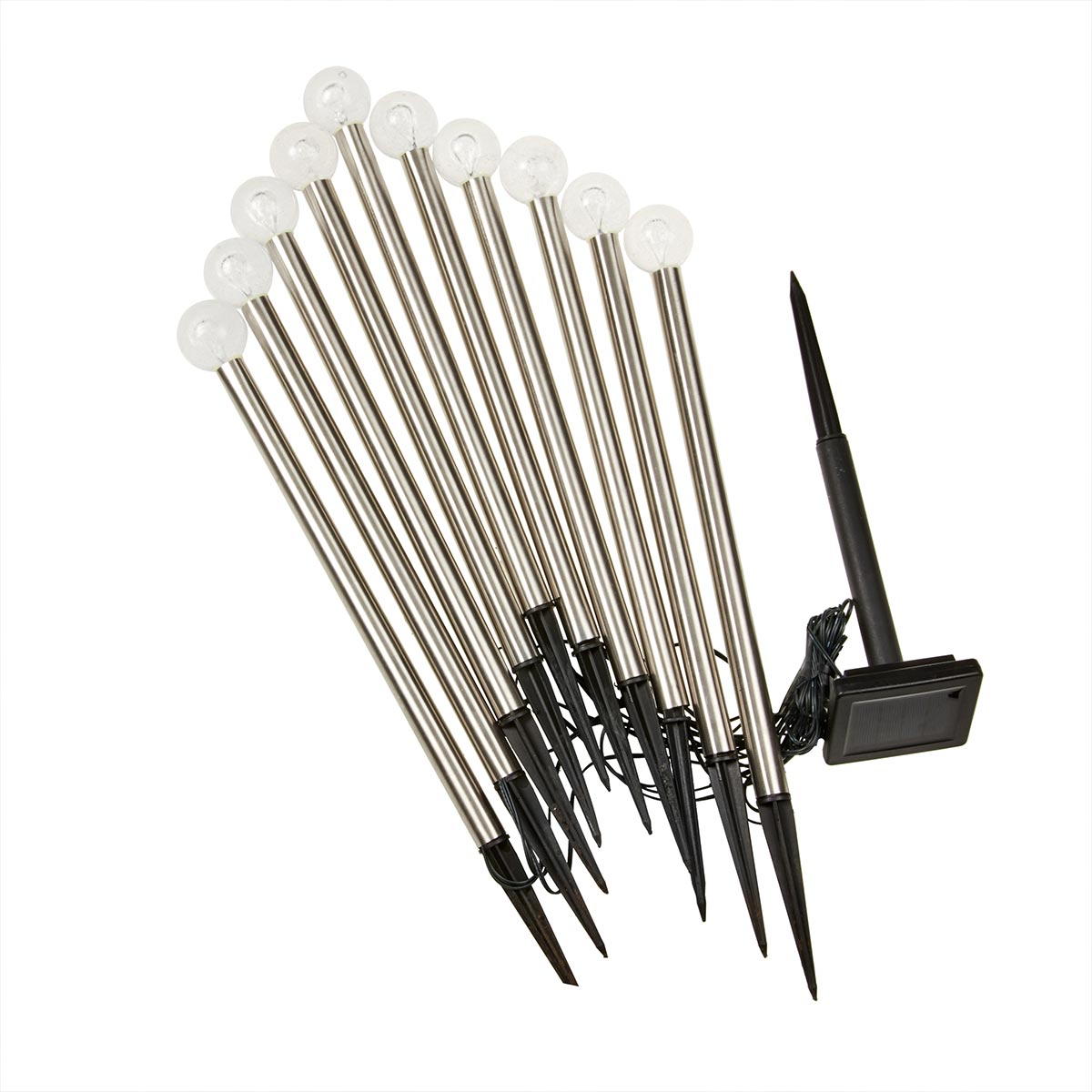 10 GlowBall Solar Stake Lights 44cm