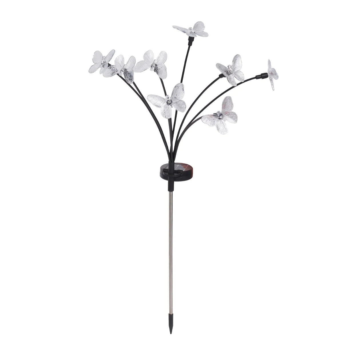 Butterfly Solar Stake Light Multi Coloured 70cm