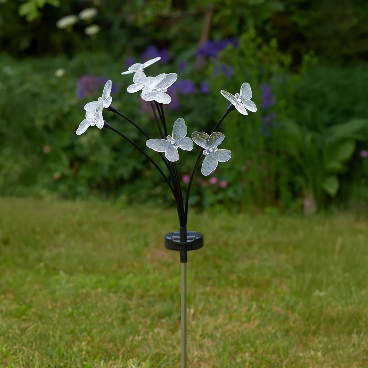 Butterfly Solar Stake Light Multi Coloured 70cm