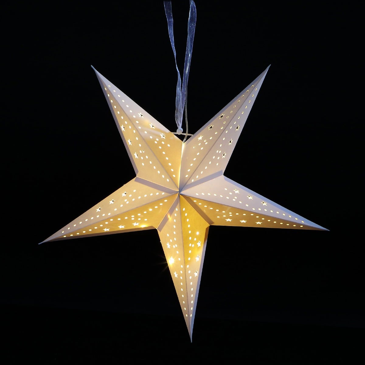 Warm White Stardust Paper Battery Star Light