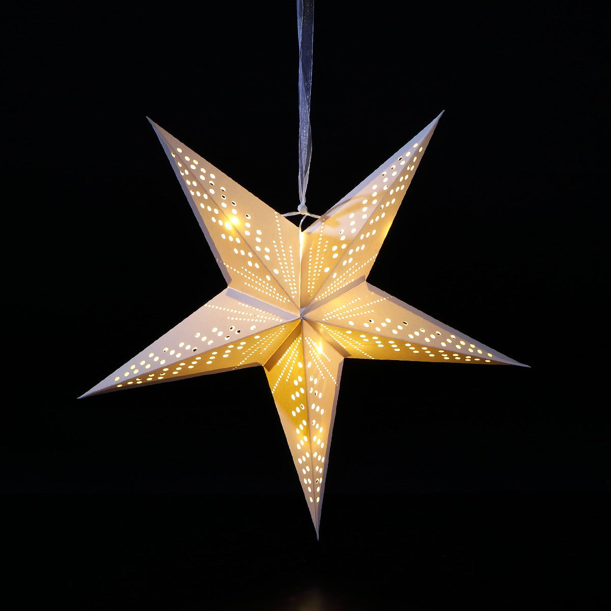 40cm Warm White Battery Paper Star Light