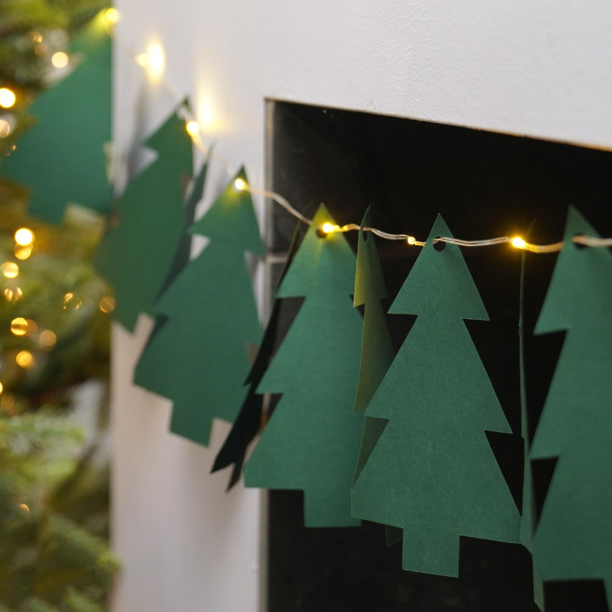 Battery DIY Paper Christmas Tree Fairy Lights