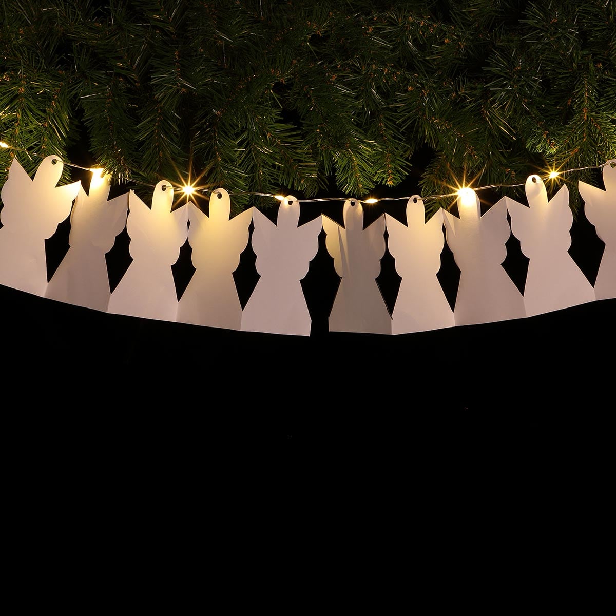 Battery DIY Paper Angel Christmas Fairy Lights