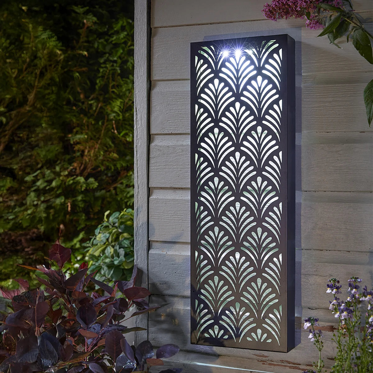Papyrus Solar Wall Art Garden Light 70cm
