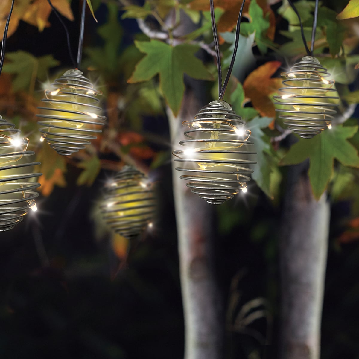 1.8m Solar Spiralites Fairy Lights