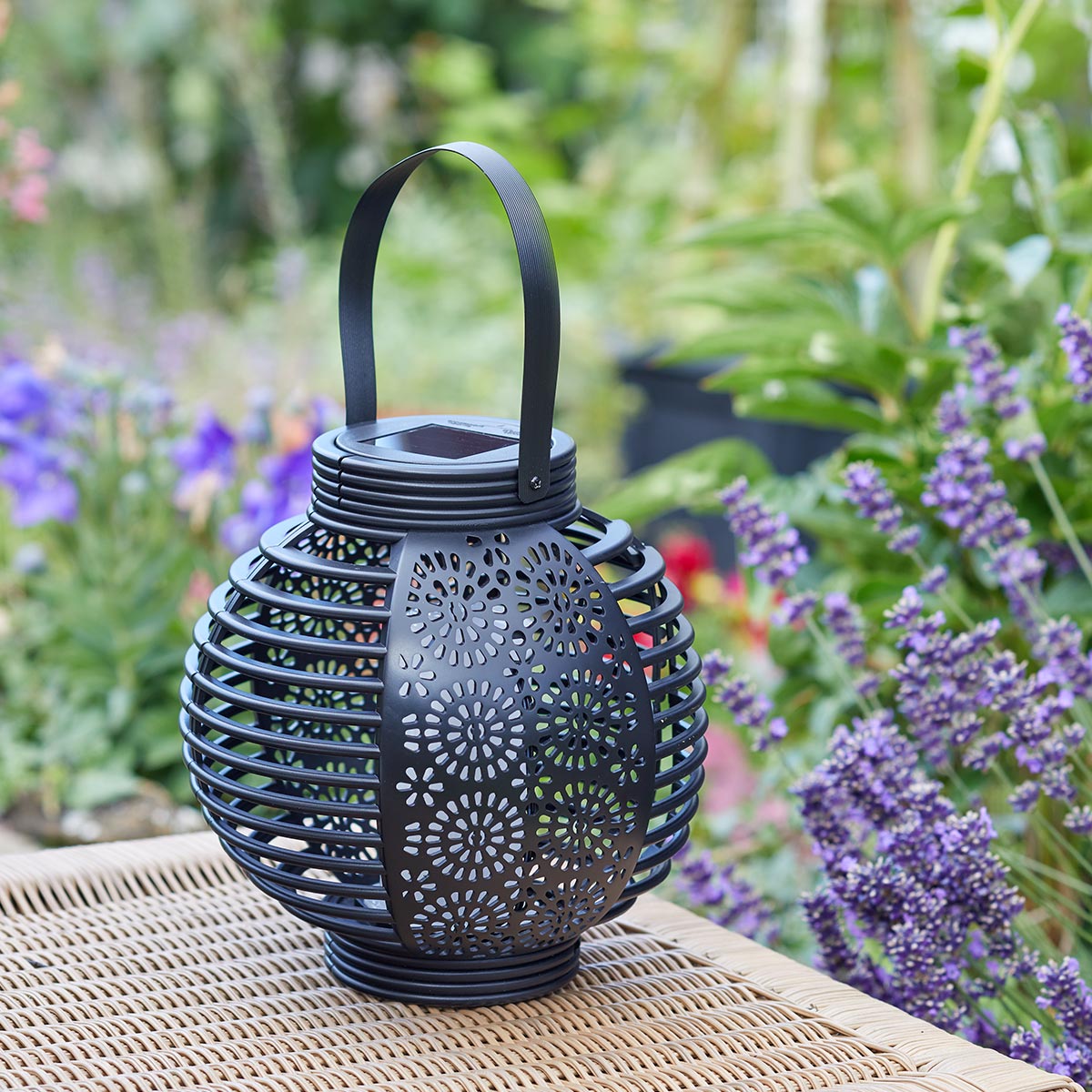 Ferrara Moroccan Solar Lantern Dancing Flame 20cm