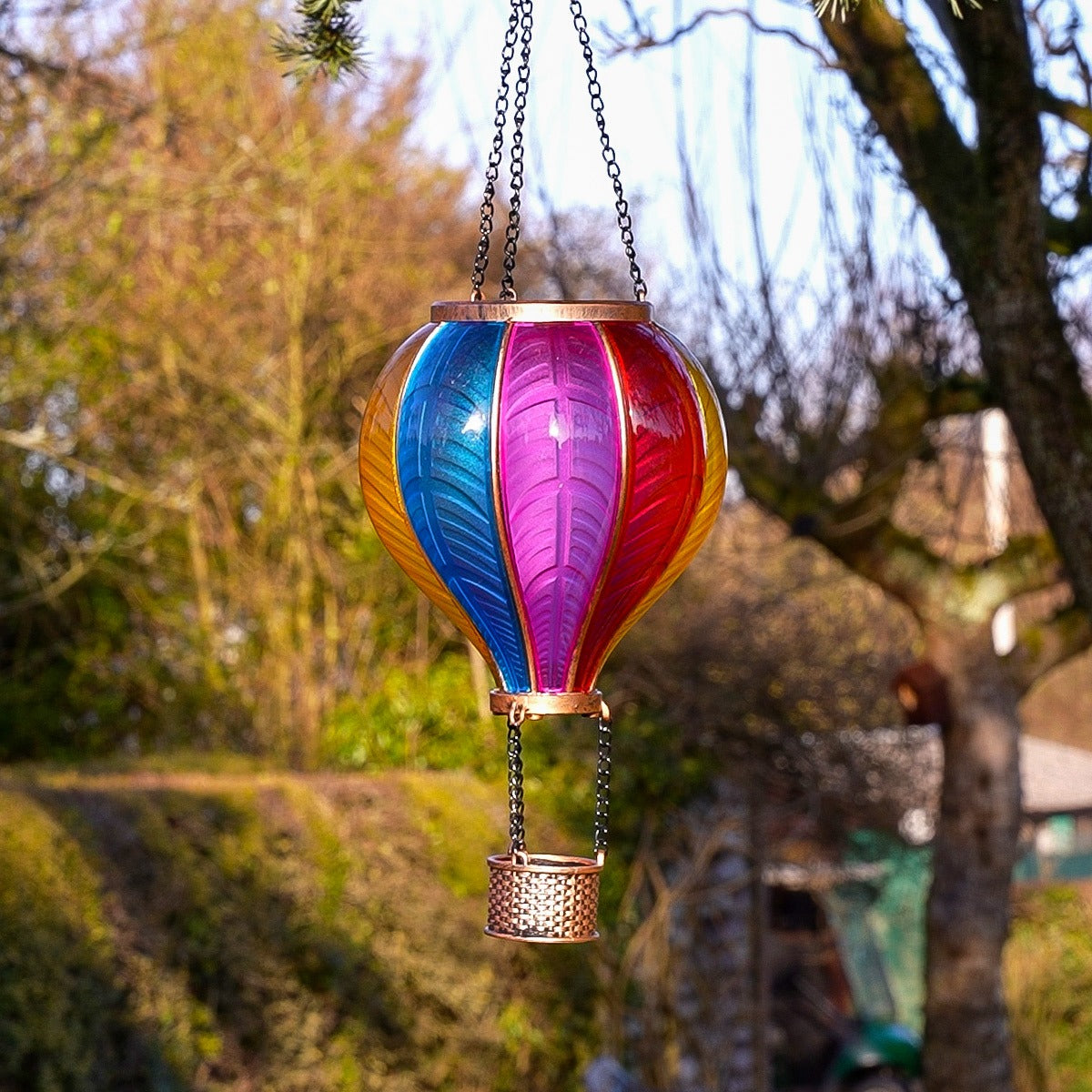 Solar Cool Flame Hanging Balloon Lantern