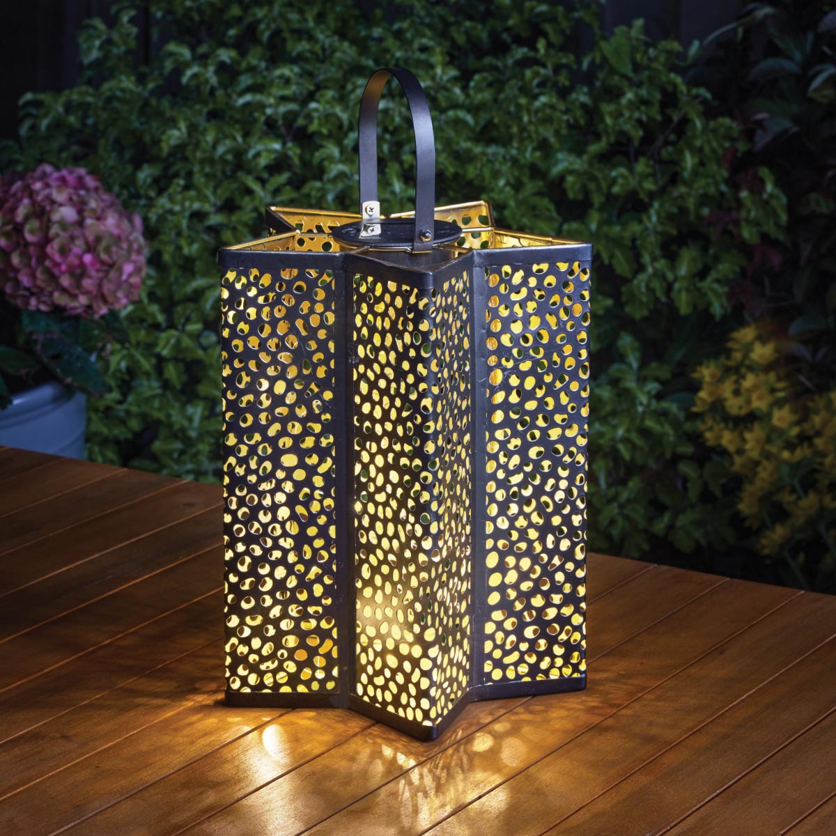Metal Solar Lantern Celeste Star