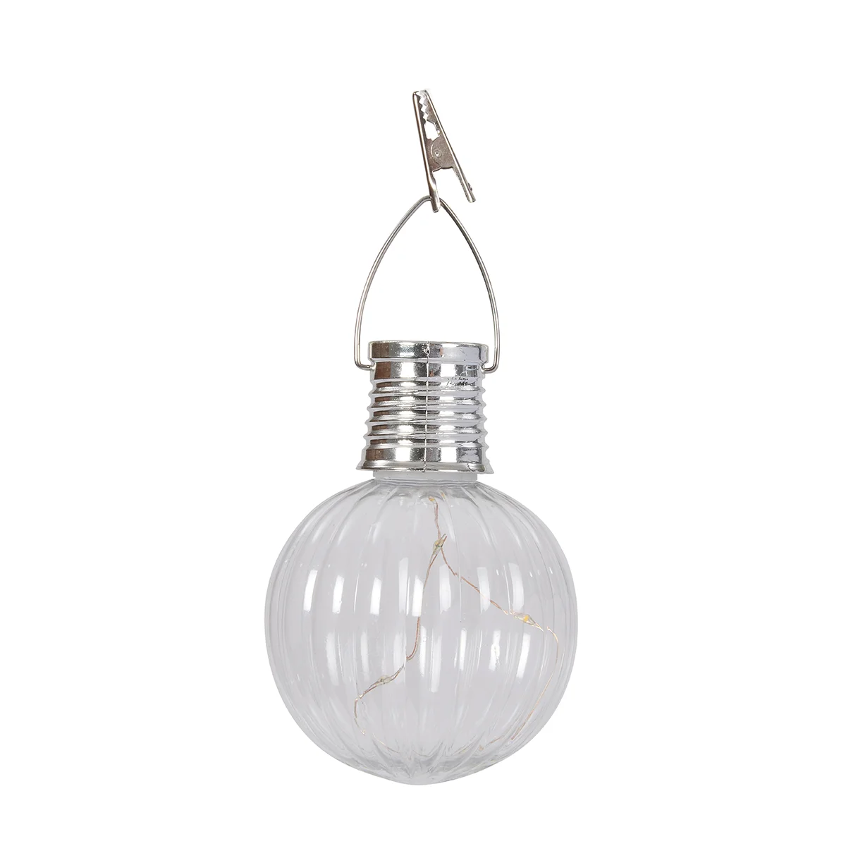 4 Solar Bulbs Hanging Lights Warm White