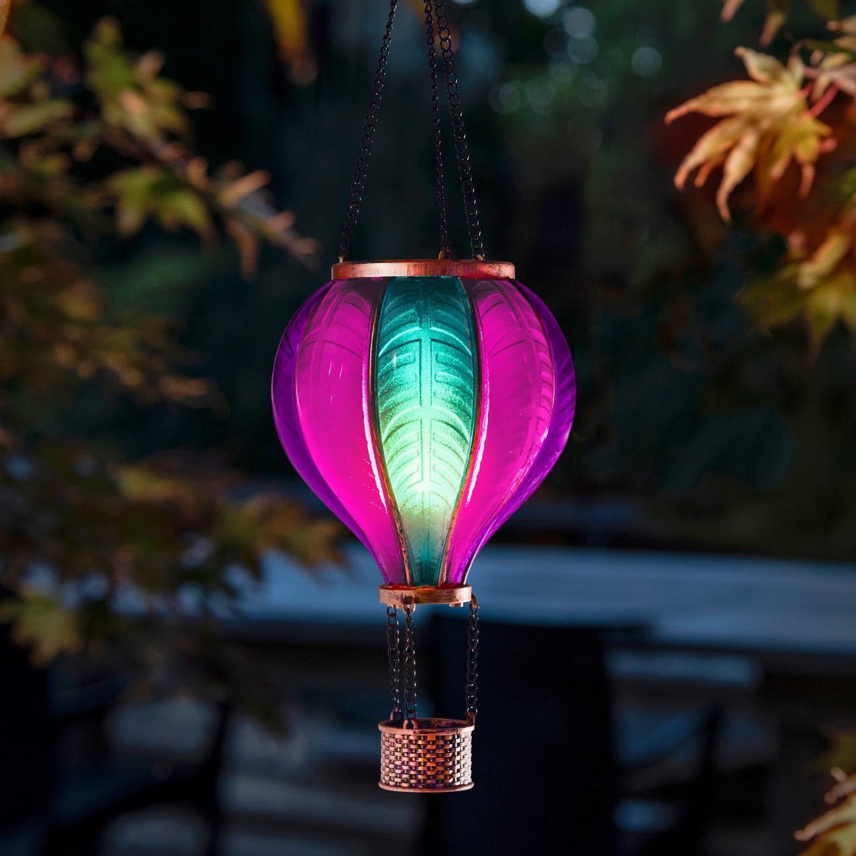 Solar Cool Flame Hanging Balloon Lantern