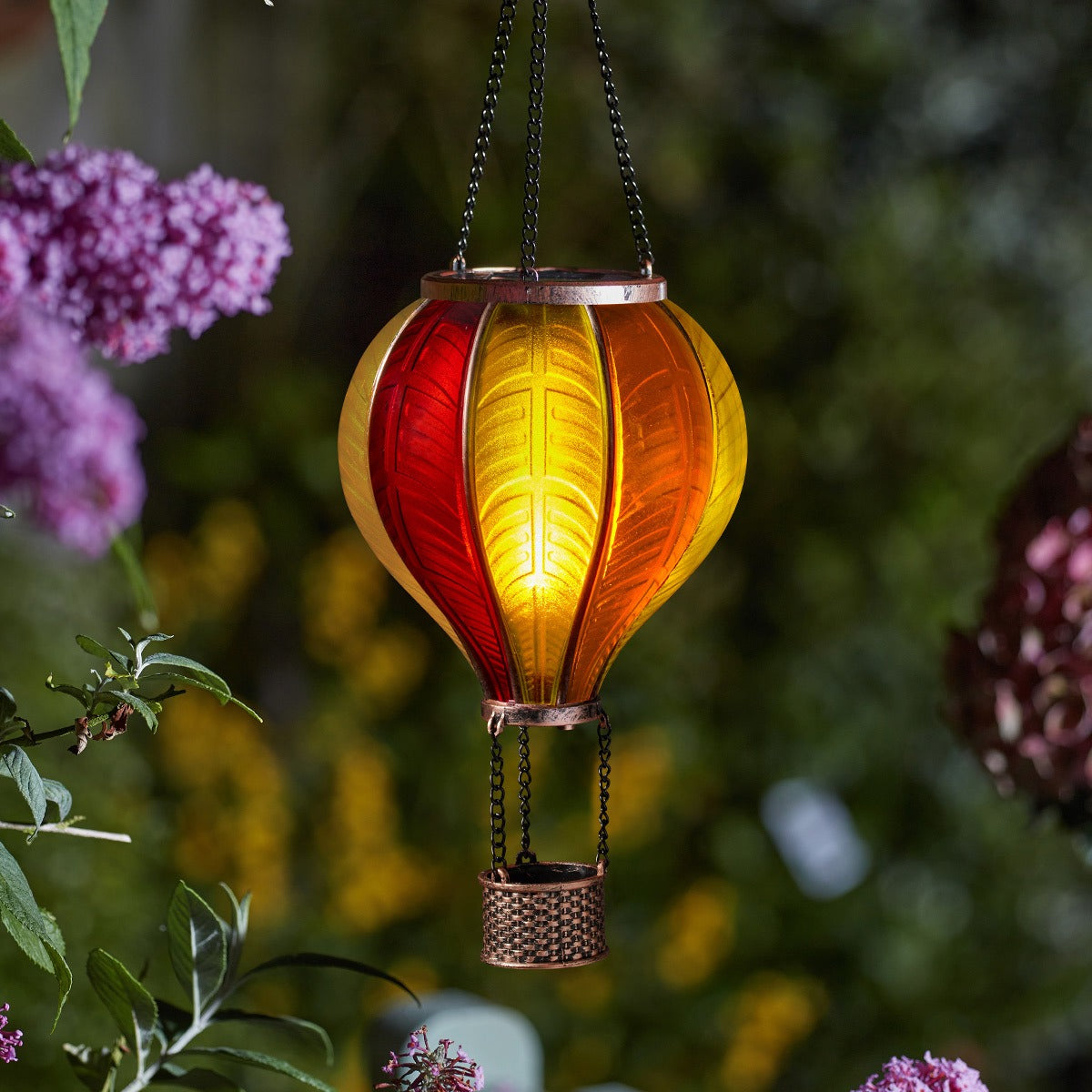 Solar Cool Flame Hanging Balloon Lantern