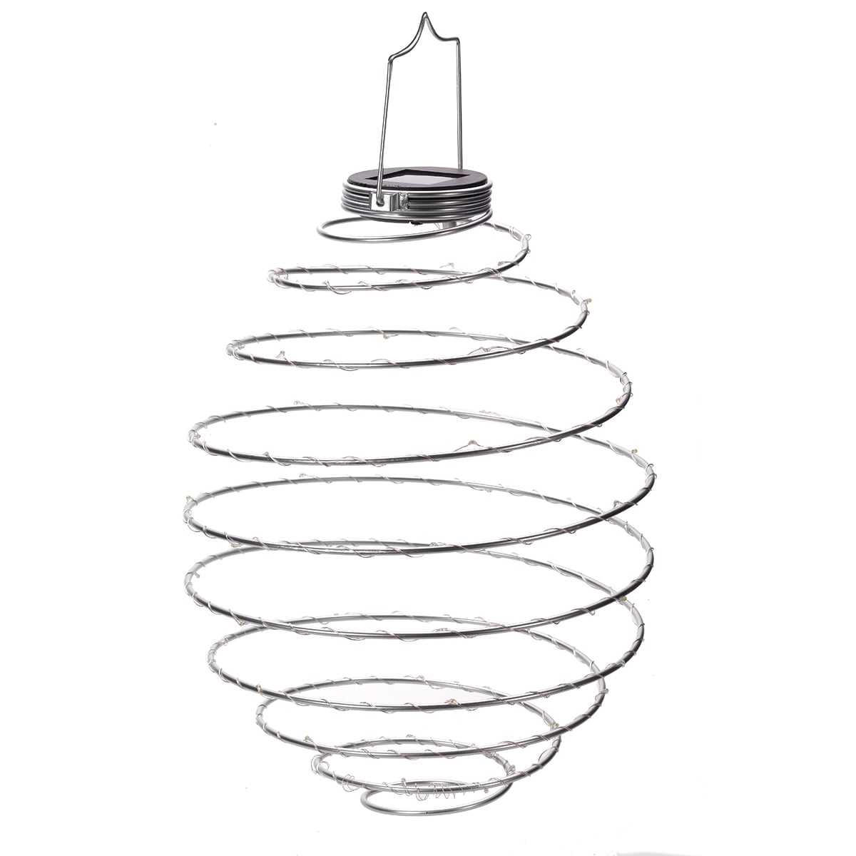 Spiral Solar Light Hanging Lantern 45cm