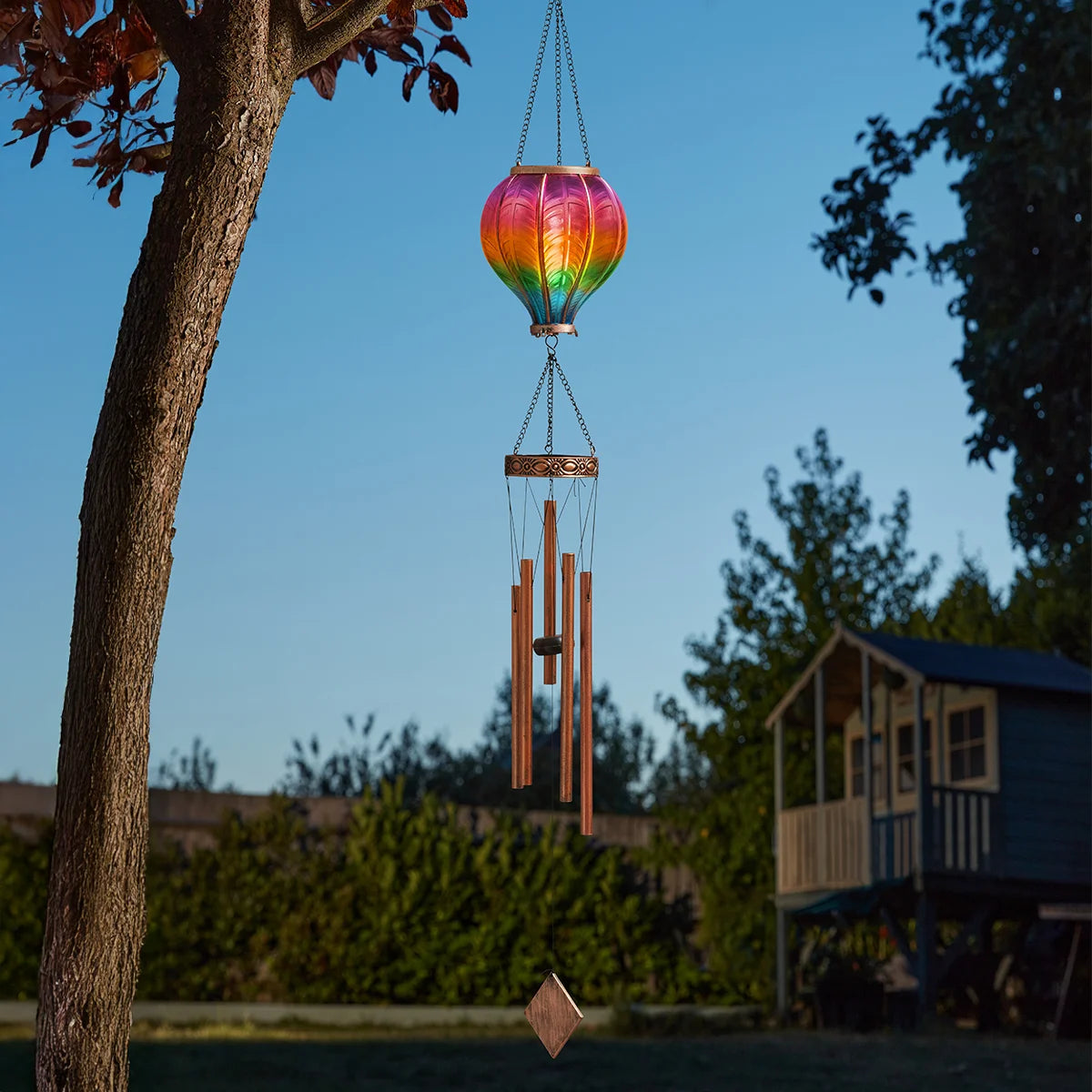 Solar Hot Air Balloon Wind Chime