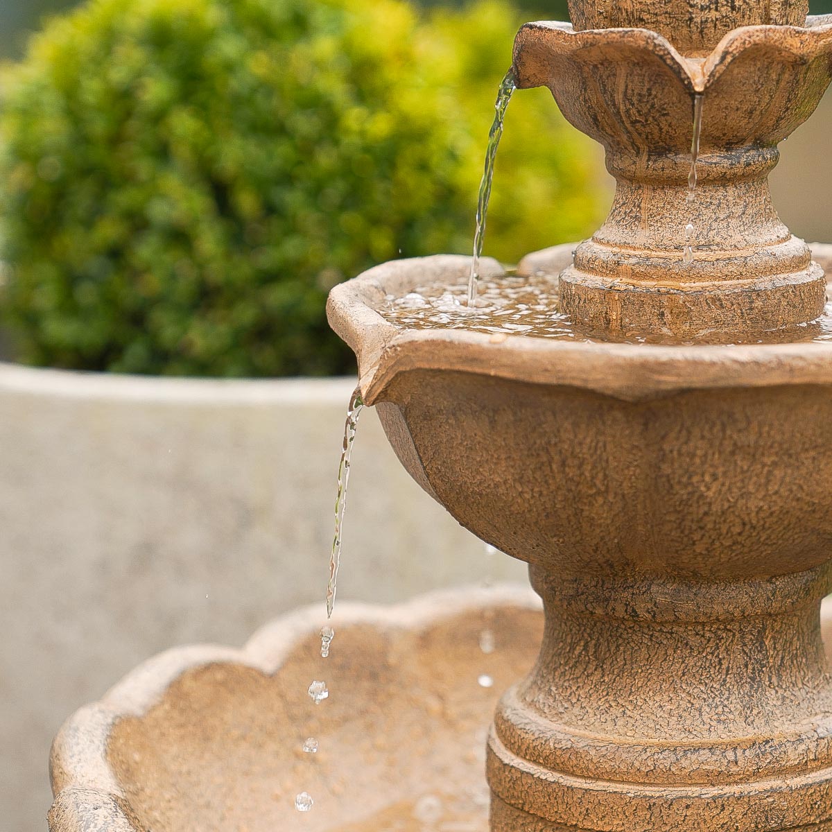 Battery & Solar Water Fountain Kingsbury 98cm