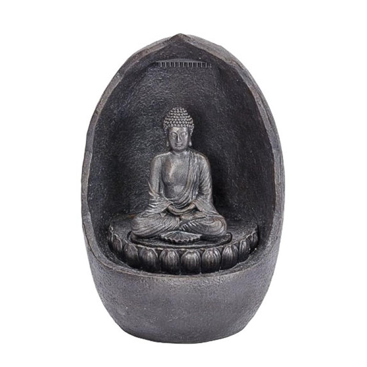 Buddha Solar Water Feature with Back up Battery