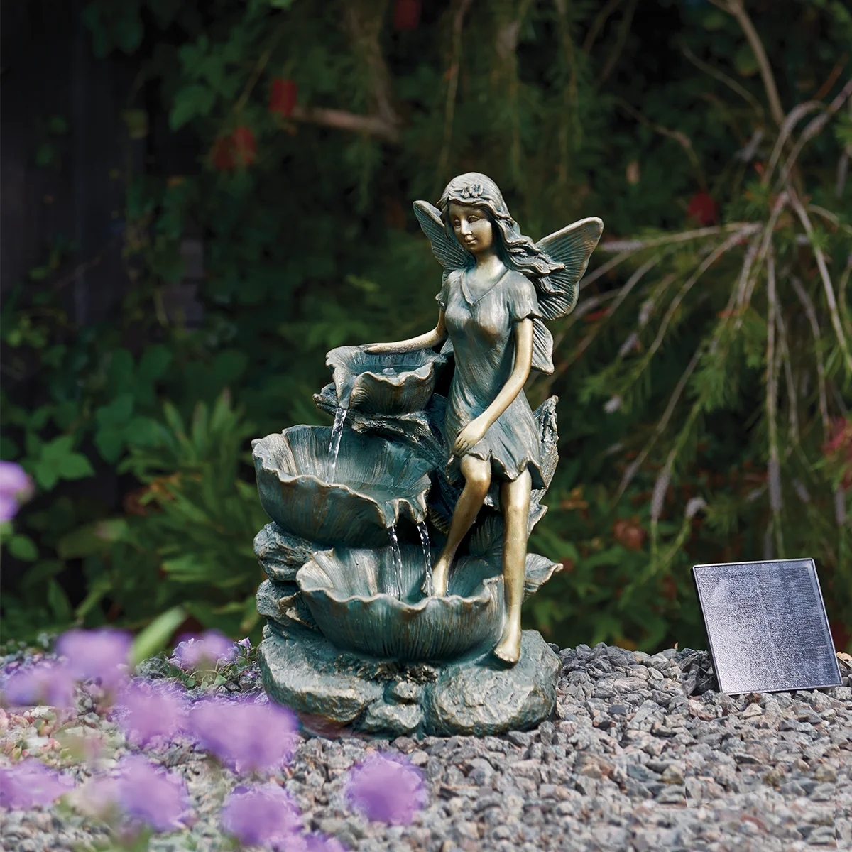 Solar Water Feature Fairy Falls 41cm