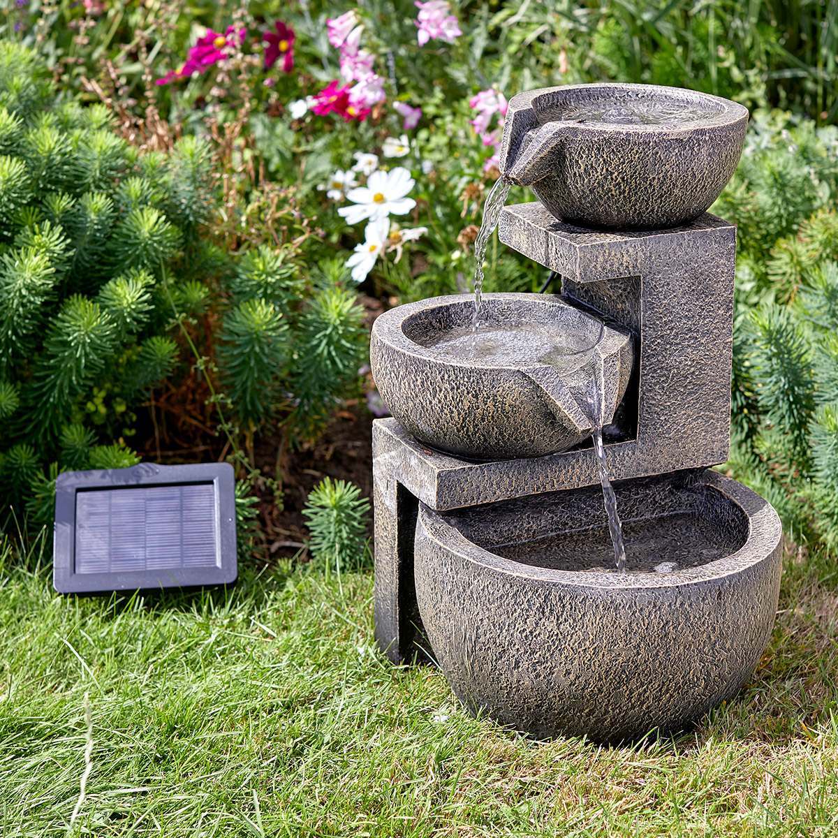 Solar Cascade Water Feature Genoa 49cm