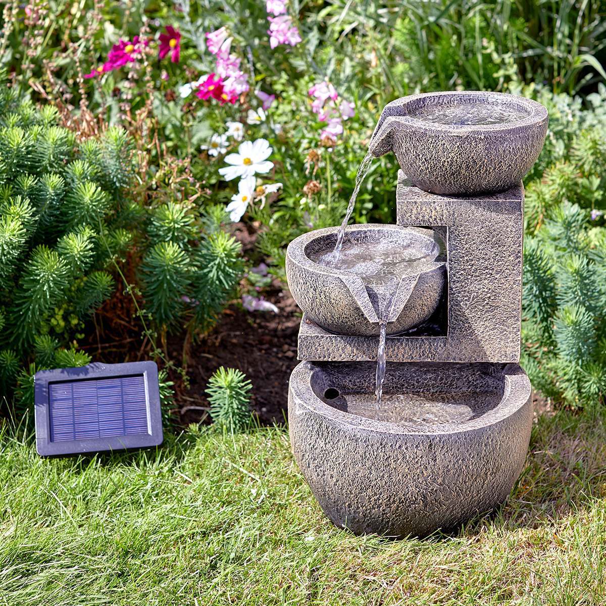Solar Cascade Water Feature Genoa 49cm
