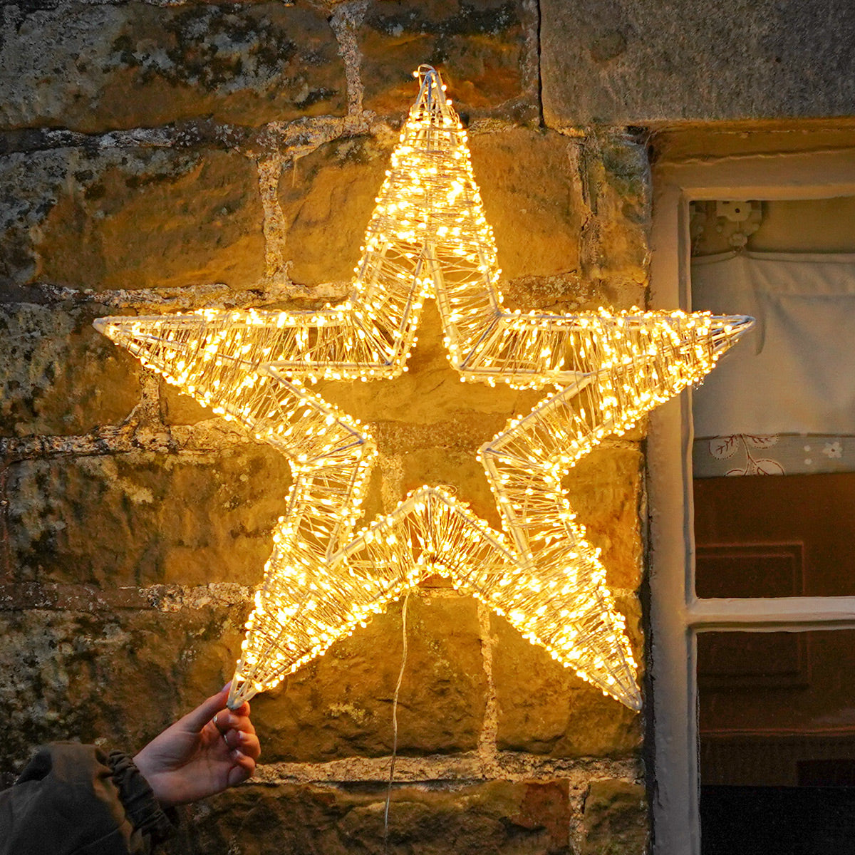 60cm Warm White Micro LED Outdoor Star Light with 1920 LEDs
