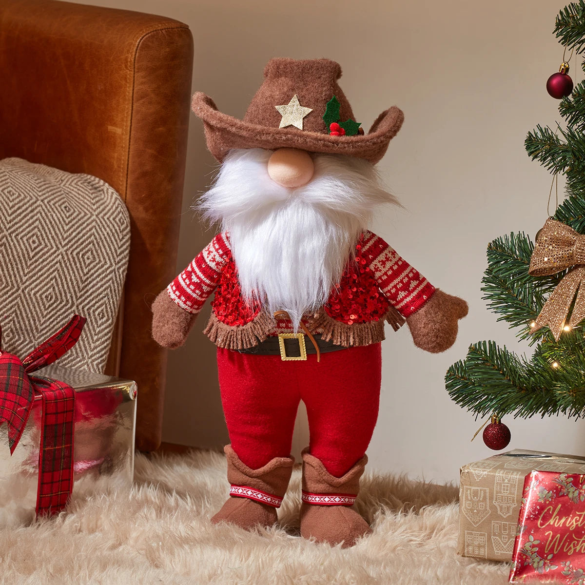 52cm Standing Christmas Gonk Figure Decoration