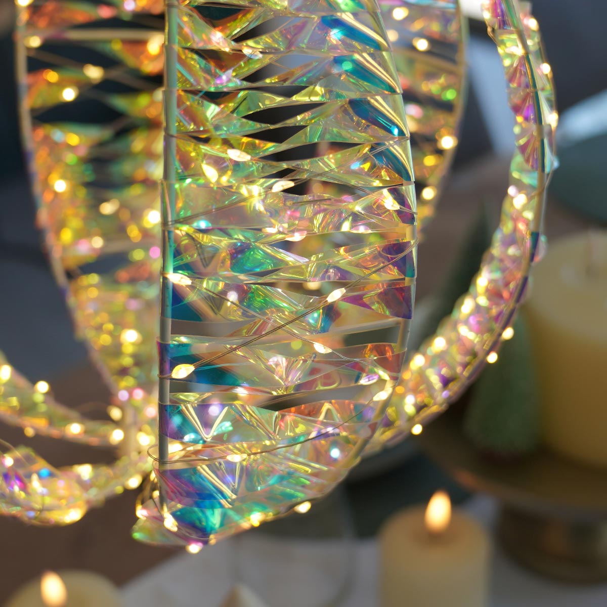 30cm Hanging Globe LED Outdoor Christmas Decoration