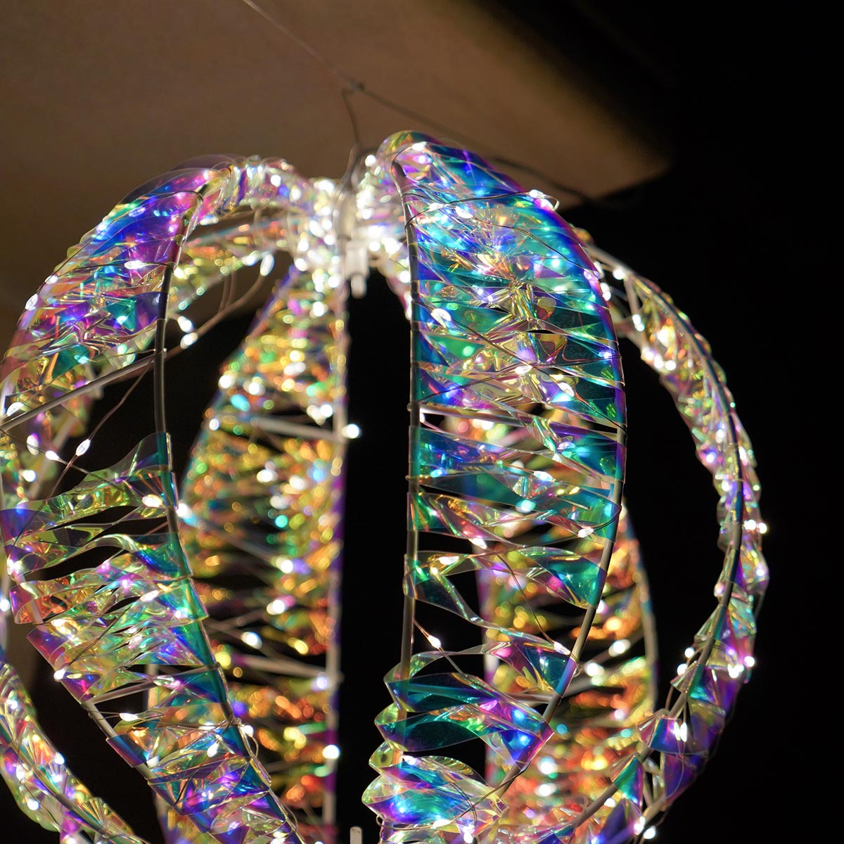 30cm Hanging Globe LED Outdoor Christmas Decoration