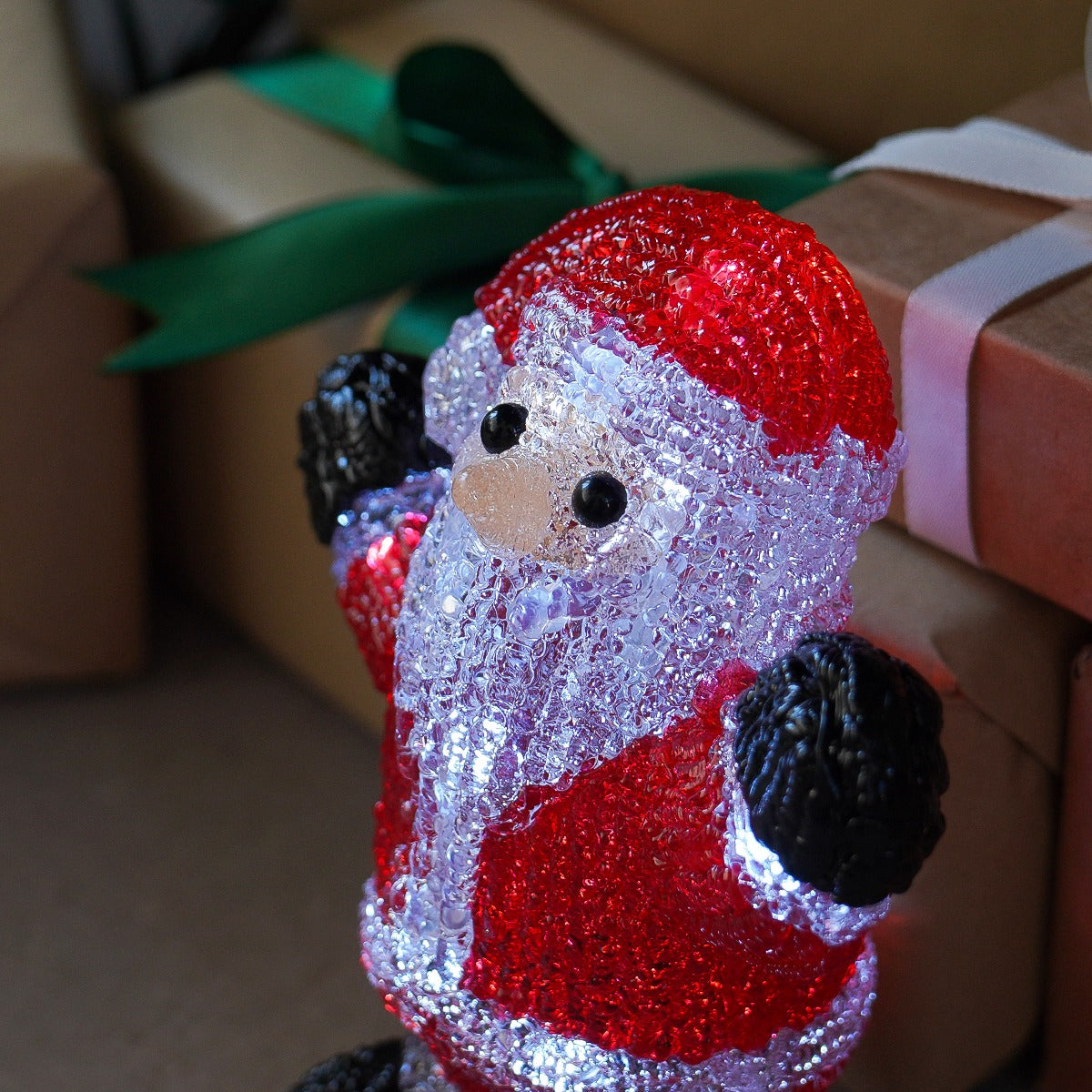 16cm Acrylic LED Santa Battery Christmas Light