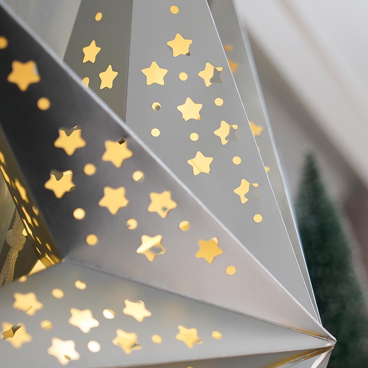 50cm Origami Battery LED Star Light Hanging Christmas Decoration