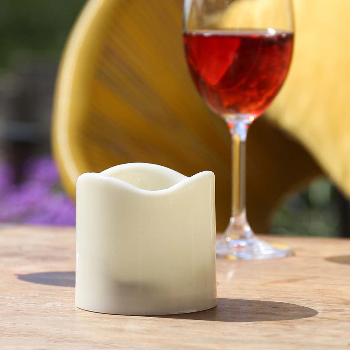 Battery LED Pillar Outdoor Candle 7.5cm