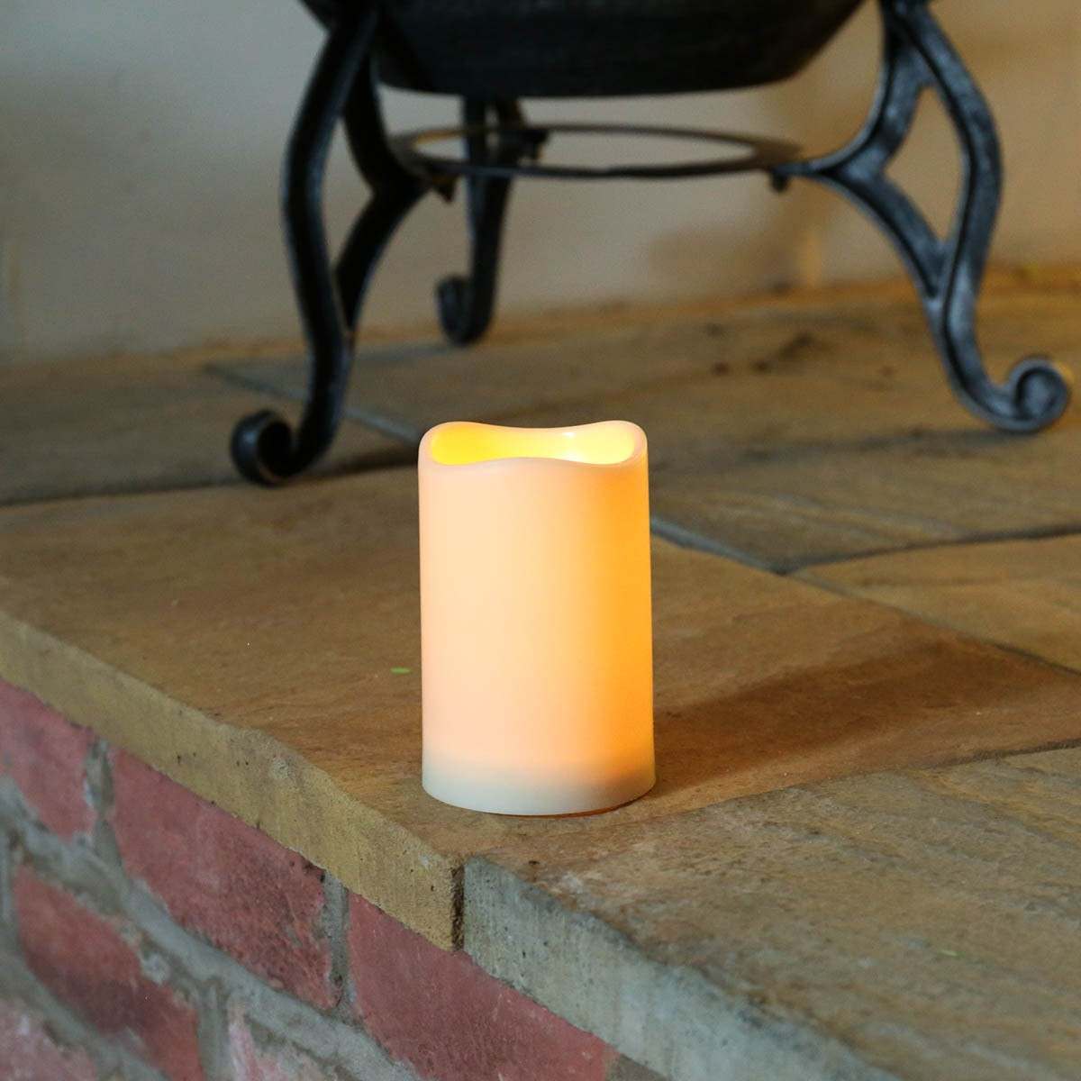 11.5cm Battery LED Pillar Outdoor Candle