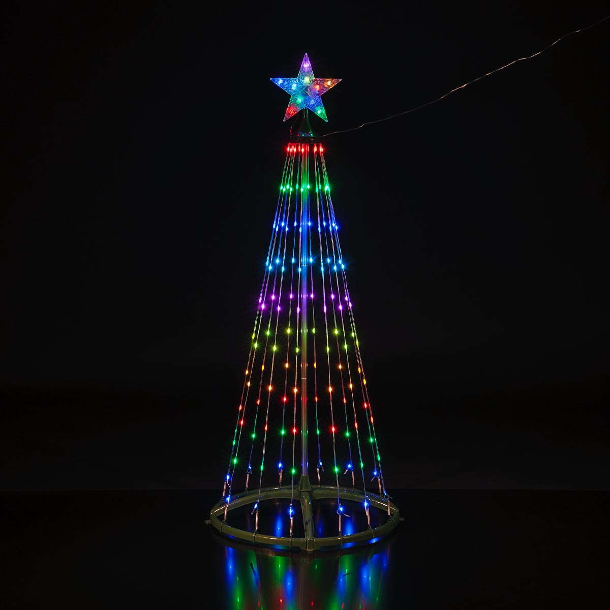 Colour Changing LED Flexi Wire Outdoor Christmas Tree with Remote Control