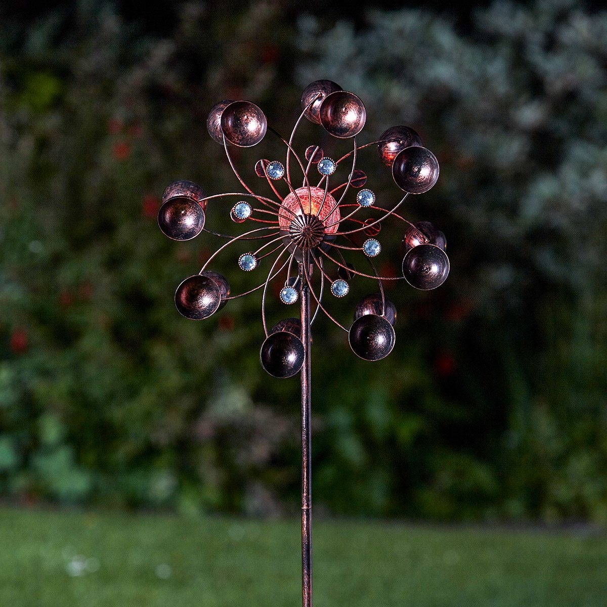 Venti Solar Wind Spinner Stake Light Colour Changing LED 1.3m