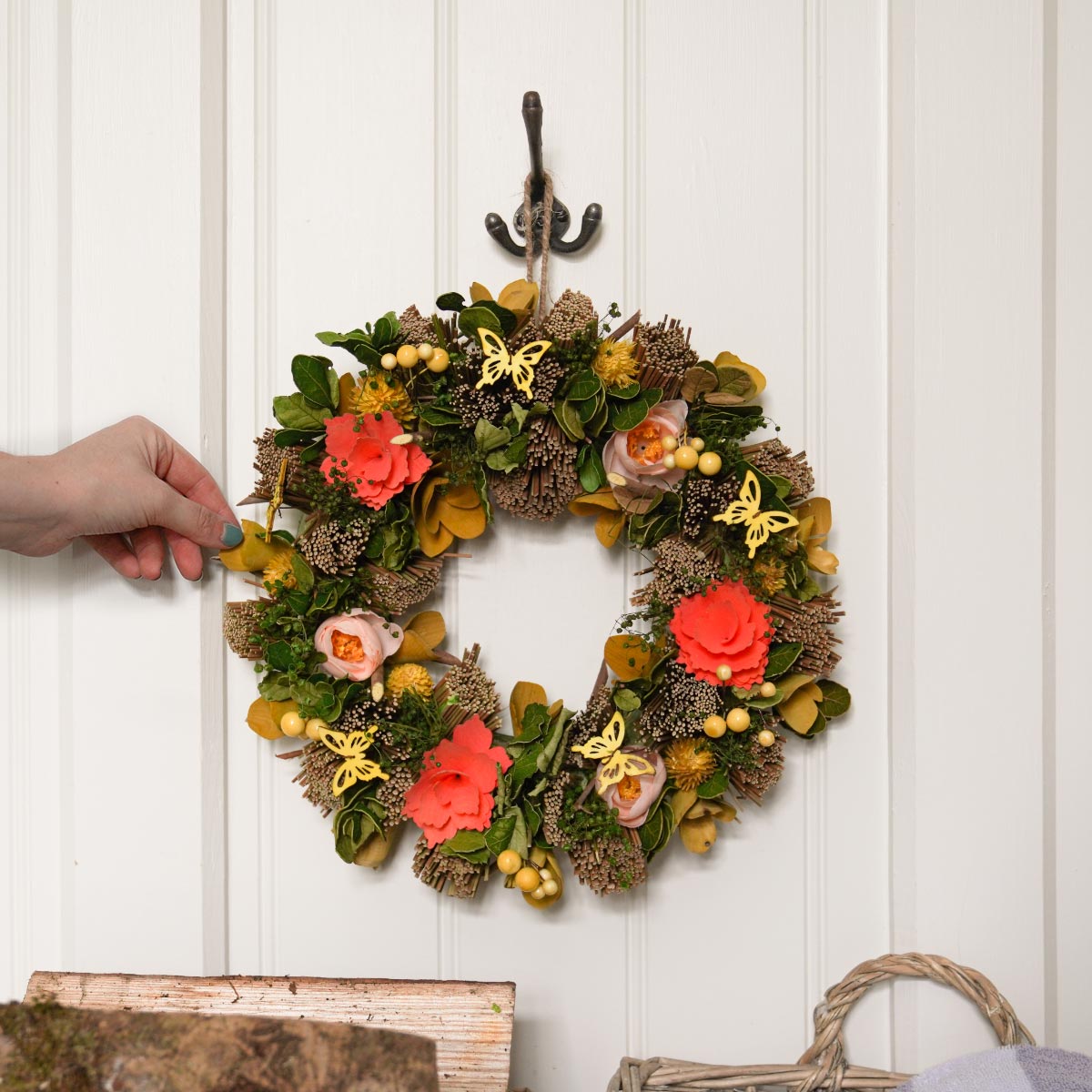 35cm Summer Whirl Spring Wreath