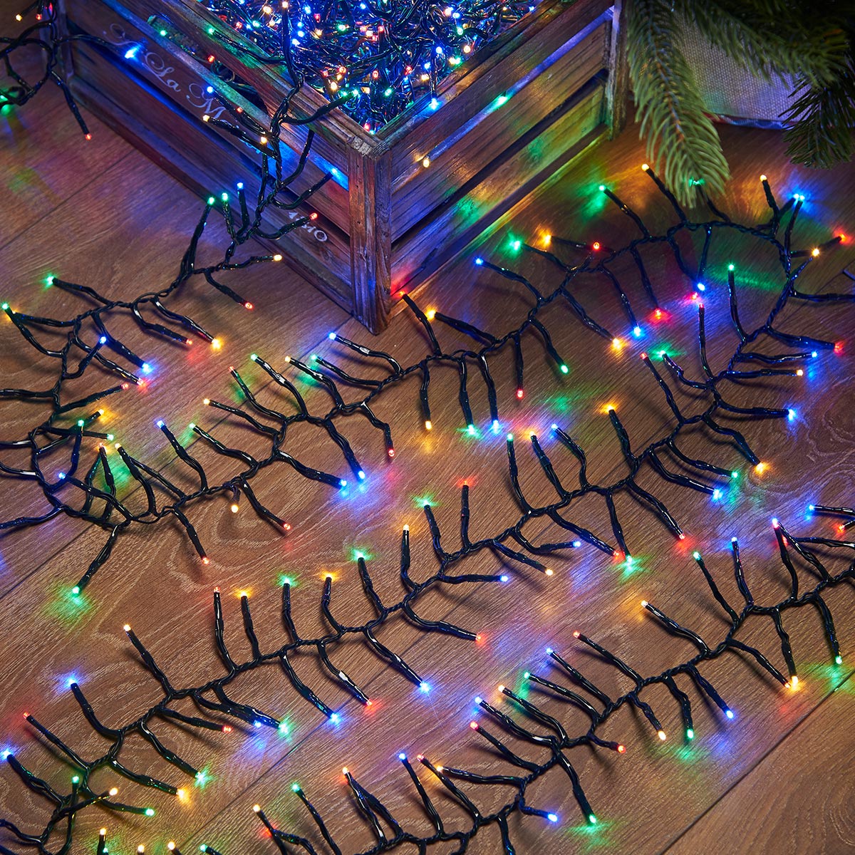 5.2m LED Outdoor Battery Cluster Lights