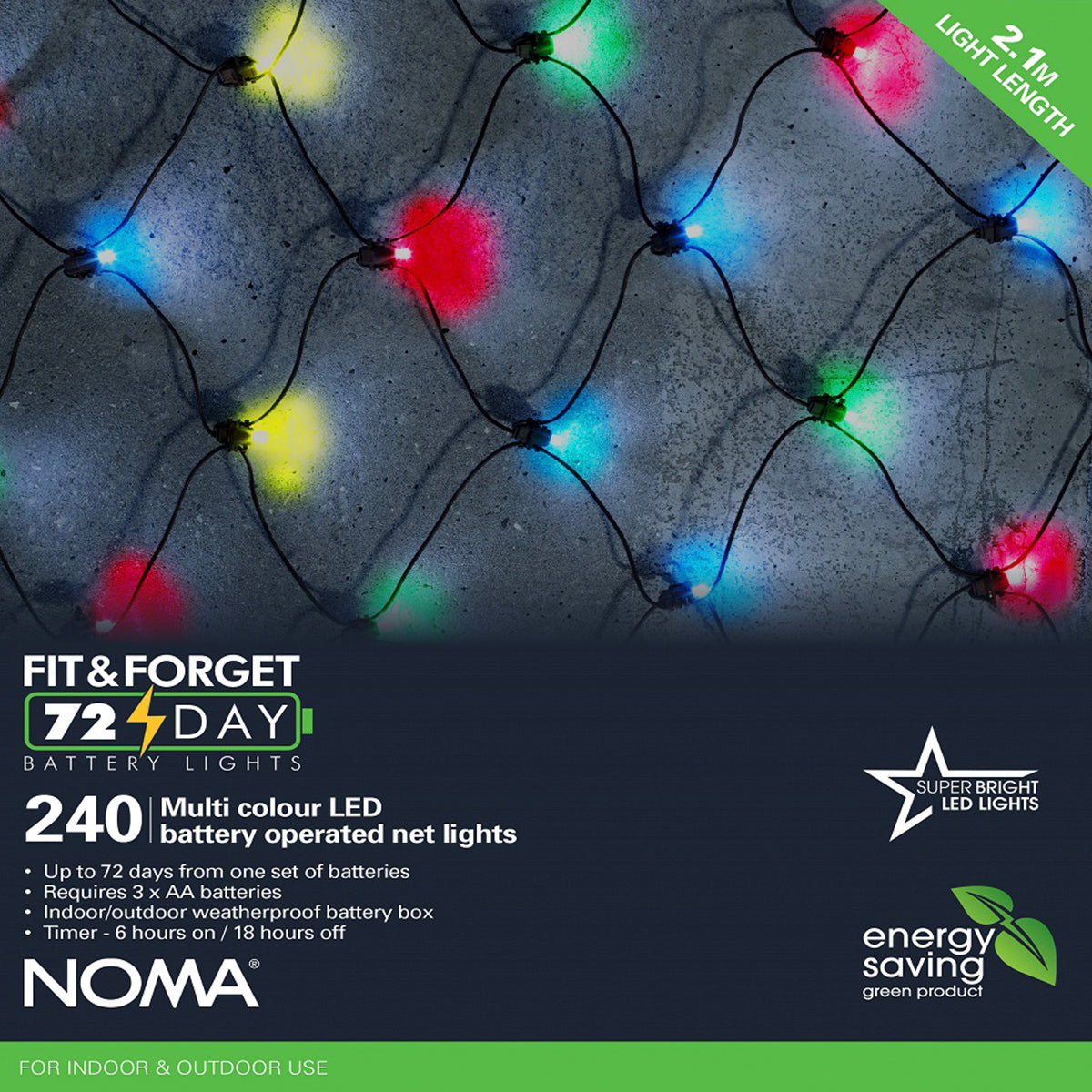 Outdoor Battery Multi Function Net lights