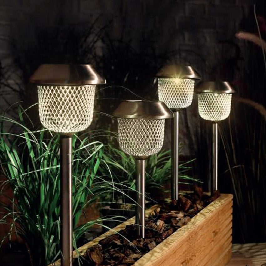 Solar Mesh Stake Lights, 4 Pack