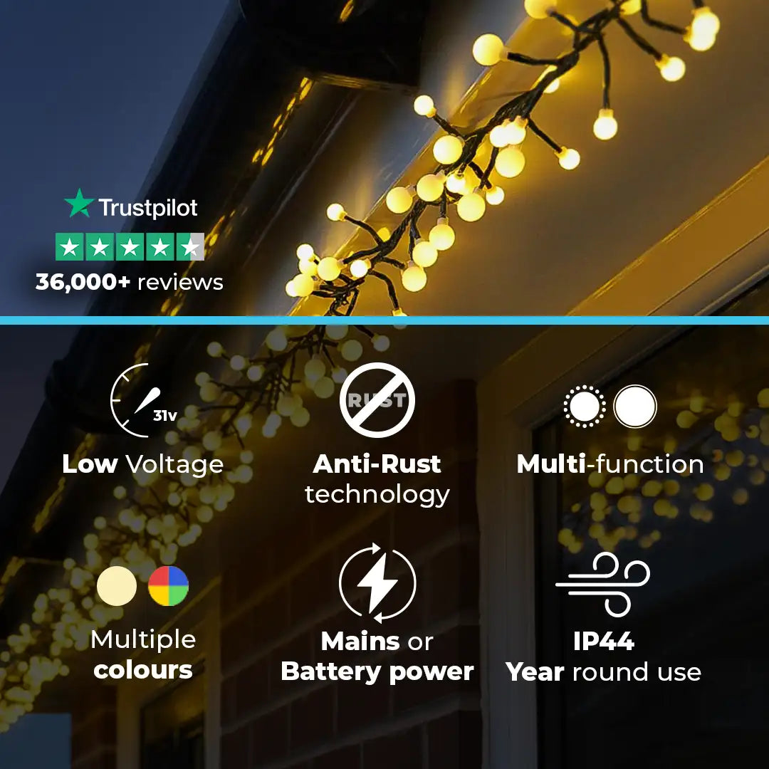 ConnectGo® Connectable Berry Outdoor Cluster Light