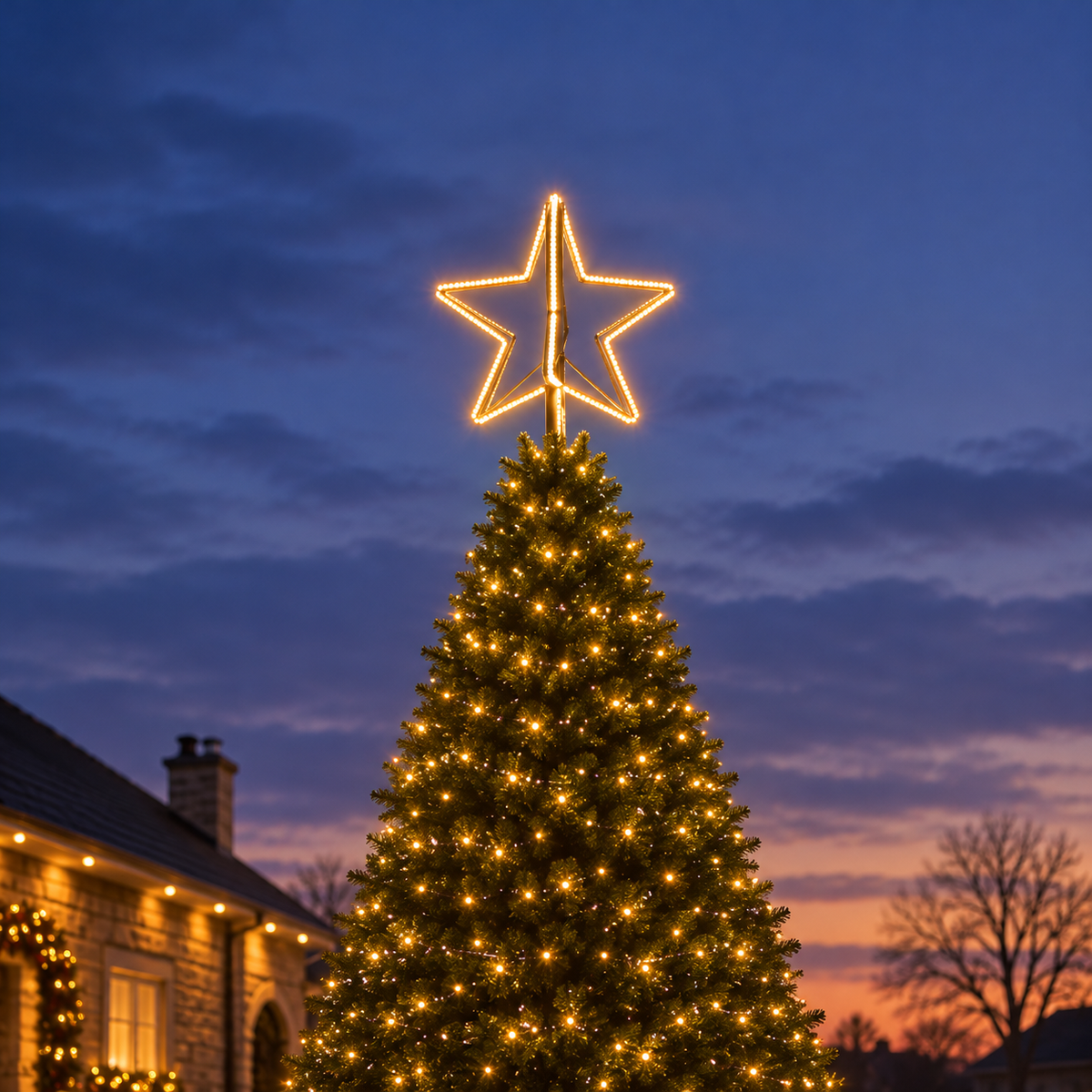 ConnectPro® 3D LED Outdoor Christmas Tree Star Topper