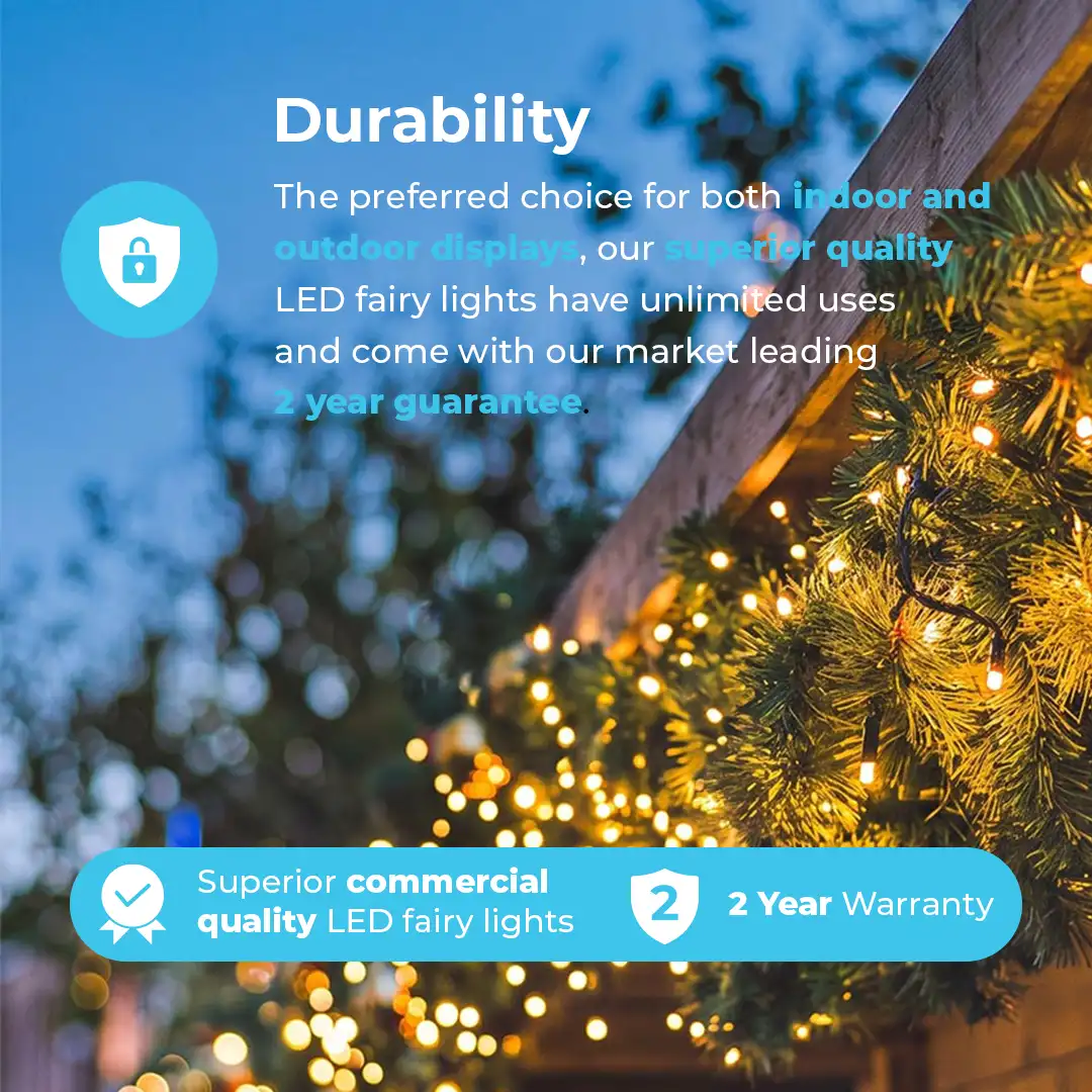 ConnectGo® Pre Lit Connectable Outdoor Christmas Garland Colorado Spruce