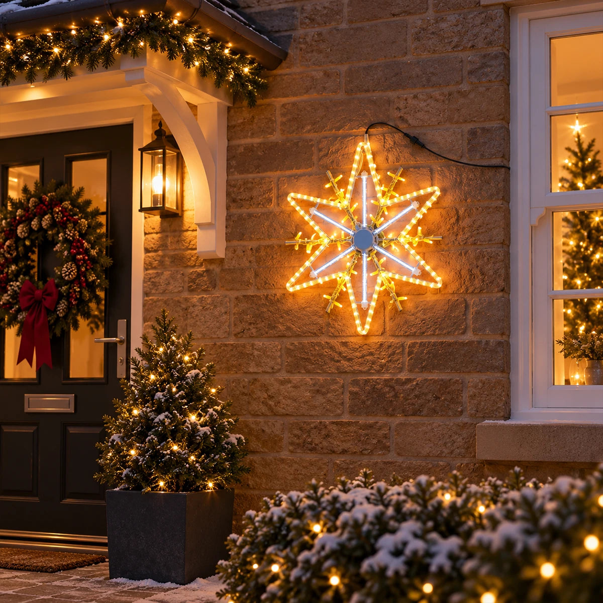 ConnectPro® 70cm Starburst Outdoor Christmas Silhouette Light