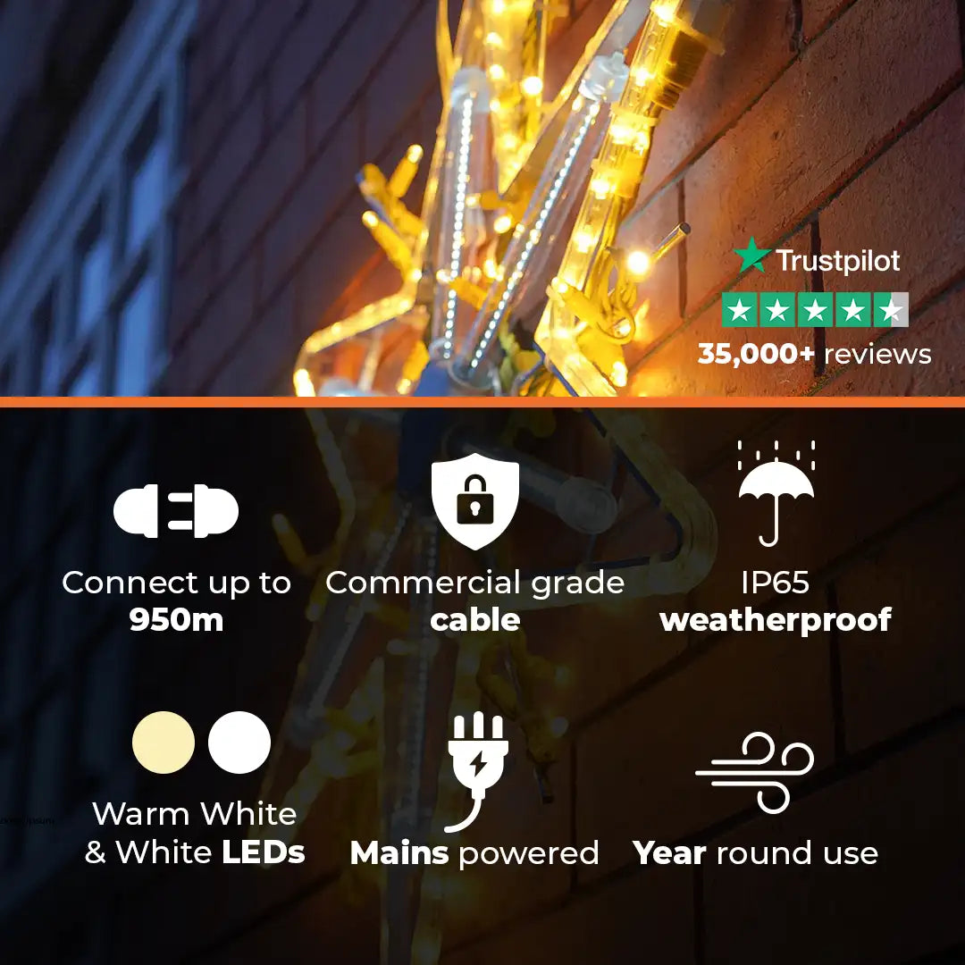 ConnectPro® 70cm Starburst Outdoor Christmas Silhouette Light