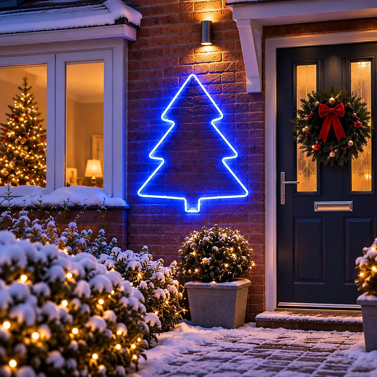 1.3m ConnectPro® Outdoor LED Neon Flex Christmas Tree Silhouette, Connectable