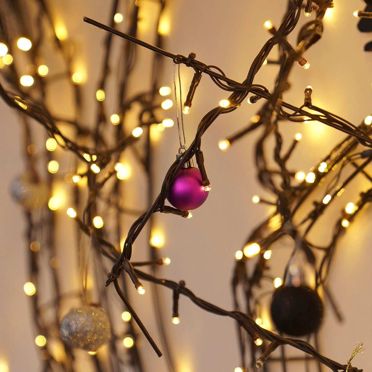 2.4m Warm White Outdoor LED Tree Freestanding or Wall Mounted