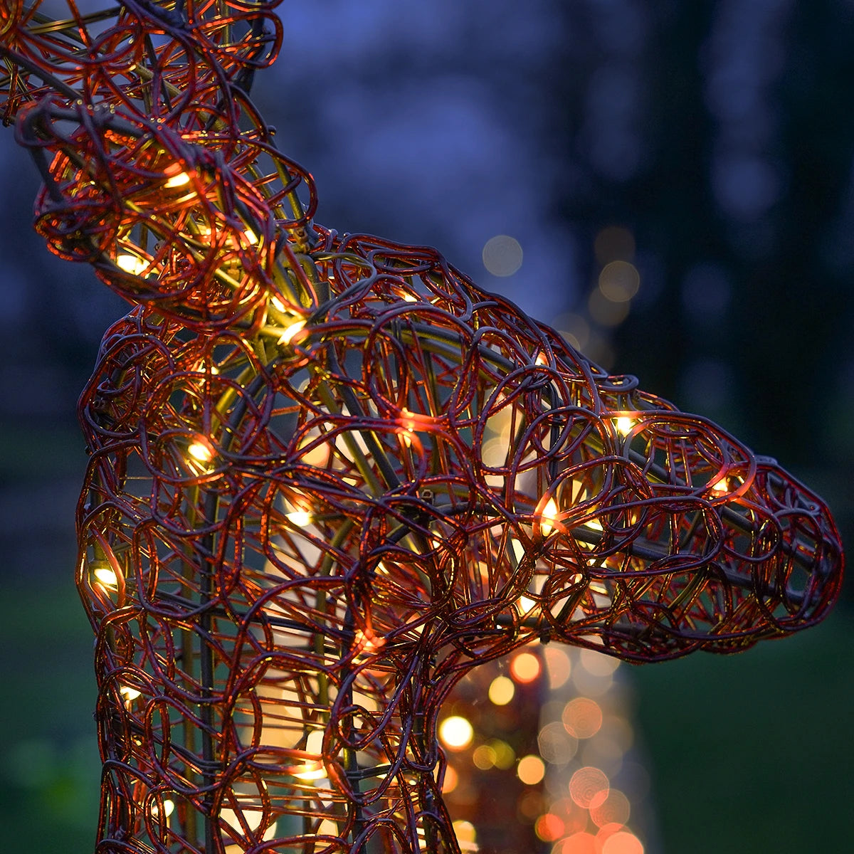1.2m Outdoor Light Up Reindeer Stag Christmas Figure Brown Acrylic
