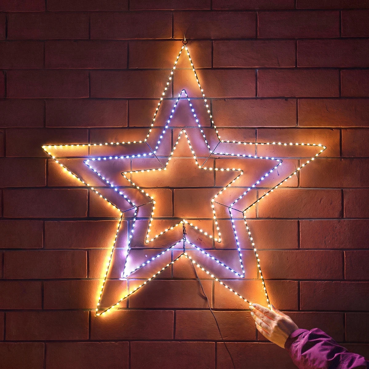 77cm Star Light Outdoor Christmas Silhouette Window Light