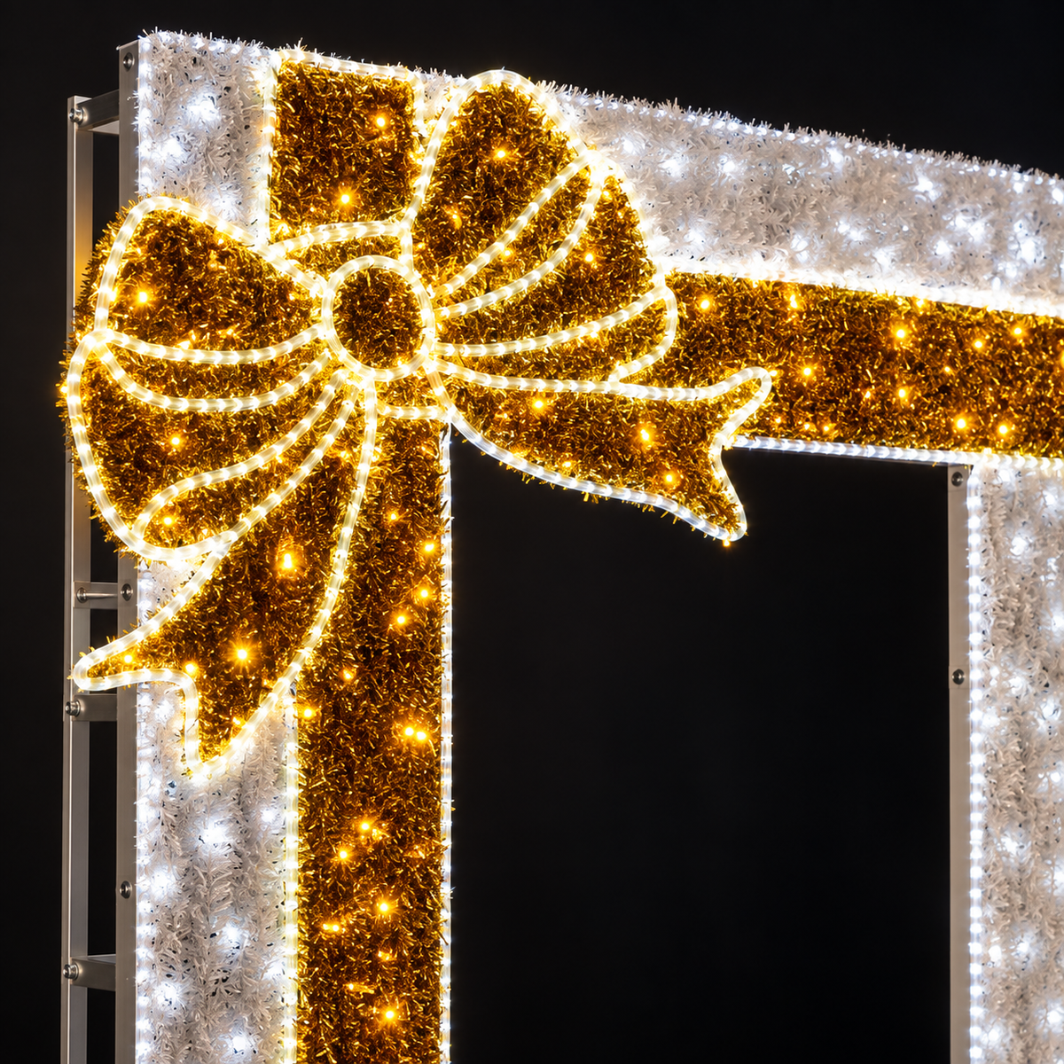 2.3m Outdoor Christmas Bow Picture Frame