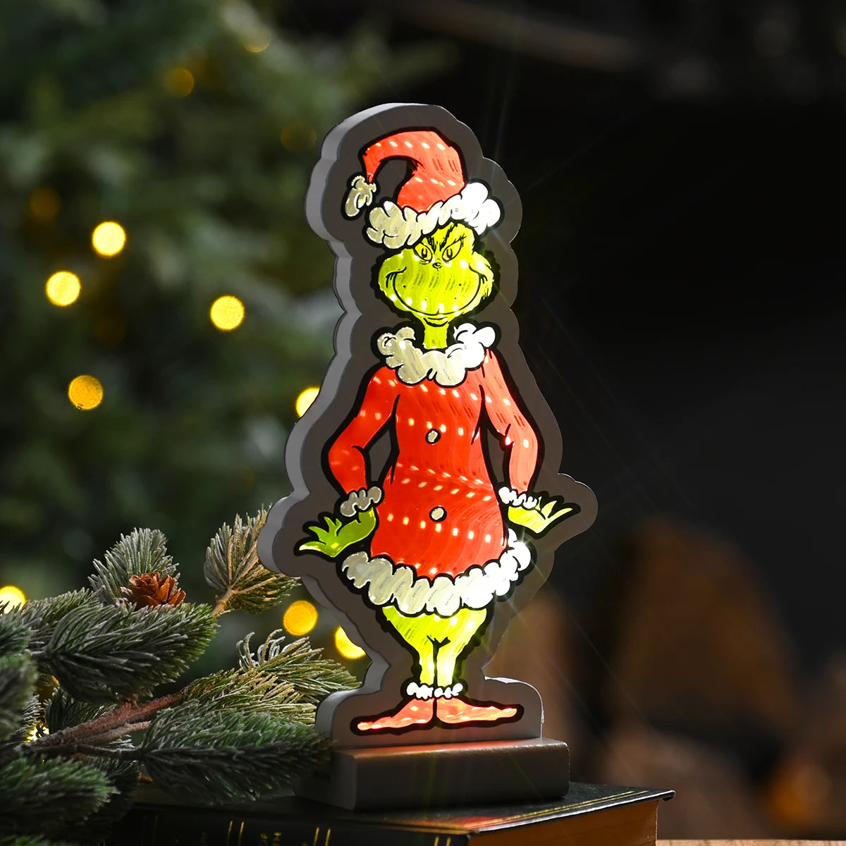 Grinch Infinity Christmas Light 20cm