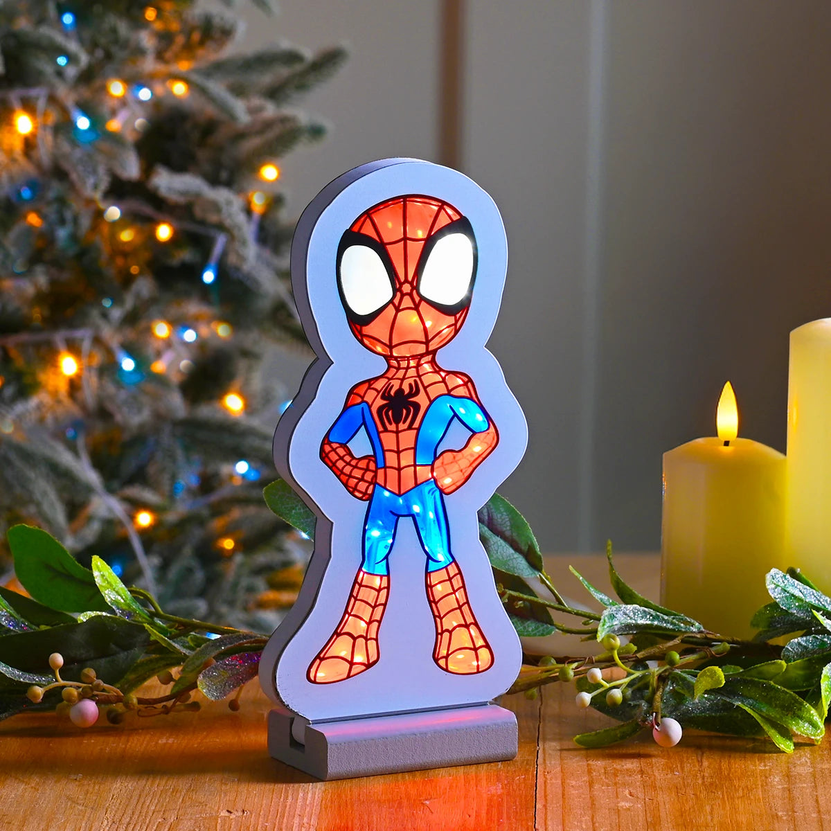 ©Disney Spiderman LED Infinity Mirror Light 20cm