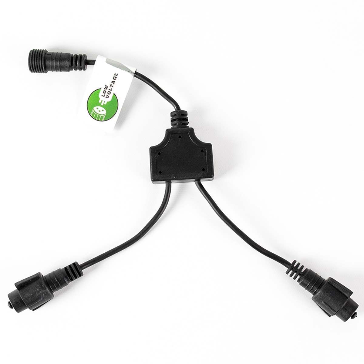 30cm Low Voltage Connectable T and Y Connector, Black, Green or White